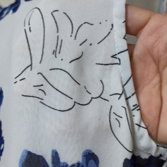 Belle Fille Creme Blue Maxi Dress - Picture 9 of 12